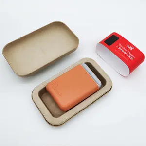 Factory Wholesale Custom Bagasse Packaging Molded Fiber Molded Pulp Packaging Biodegradable Phone Case Packaging Box