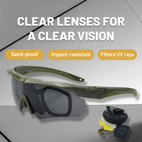 Lunettes de sécurité tactiques Zennison de haute qualité, kit de lunettes de combat tactiques pour hommes