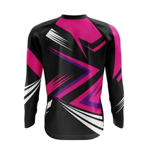 Vente en gros Maillot de course cycliste sublimé Maillot de moto Maillot de moto Dirt Bike Maillot respirant à manches longues Maillot de motocross de descente