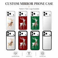 Ensemble cadeau de Noël personnalisé en gros : Étui de téléphone renne, bracelet de montre, porte-clés en cuir, accessoires de collier pour iPhone 17