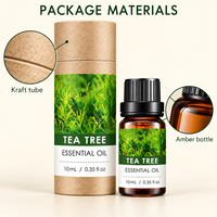 Huile Essentielle d'Arbre à Thé pour Aromathérapie, Diffuseur, Massage Facial, Soin de la Peau, 10ml Chacune, OEM ODM, Marque Privée, Logo Personnalisé, Vente en Gros, Carton