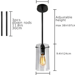 Nordic Pendel leuchten Glas Küche Anhänger Antike Led Pendel leuchte