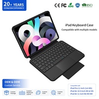 Clavier avec pavé tactile sans fil pour iPad Pro 11 pouces 1ère-4ème génération et iPad Air 11 pouces M2 M3 M4, clavier intégré avec charge USB-C