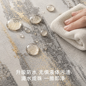 Alfombra Redonda Idan de 1 cm de Grosor, Moderna, Minimalista, de Lujo, para Sala de Estar, Alfombra para Sofá, con Borde Lavable - Product Image 2