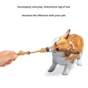 Jouet à mâcher en corde <span class=keywords><strong>de</strong></span> coton pour chien, nettoyage dentaire, durable, anti-ennui - Product Image 2