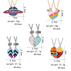 <span class=keywords><strong>Collares</strong></span> <span class=keywords><strong>de</strong></span> la amistad <span class=keywords><strong>para</strong></span> 2, collar <span class=keywords><strong>de</strong></span> la amistad con Corazón Dorado y plateado - Product Image 6