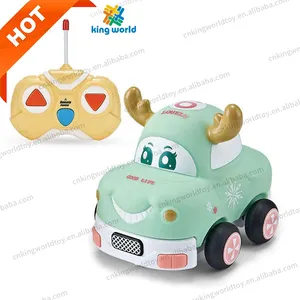 2CH橡胶可爱迷你遥控动物车玩具儿童学龄前软壳遥控汽车玩具可爱收音机控制玩具