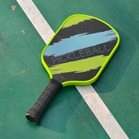 Raquette de pickleball personnalisée en fibre de carbone PP 12k de haute qualité, avec noyau en nid d'abeille durable pour les sports de plein air