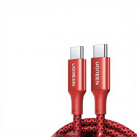 Câble USB-C double tête UGREEN US316 pour iPhone 15/16, charge rapide PD100W, style tressé