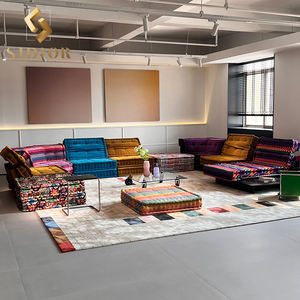 लिविंग रूम फर्नीचर इटैलियन लक्जरी विला सोफे फर्श मॉड्यूलर सेट मा जोंग सोंग सोफे के साथ आधुनिक महाजोंग - Product Image 1