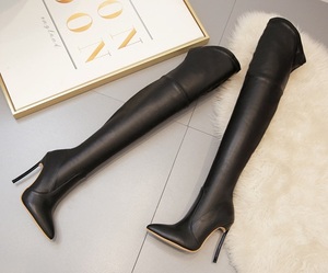 Botas de Tacón Alto por Encima de la Rodilla de Alta Calidad 2026 para Mujer, Ajuste Delgado y Sexy para Damas de Baja Estatura, Venta al por Mayor Disponible - Product Image 2