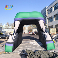 Nouveau design de tunnel publicitaire gonflable, tunnel de dinosaure gonflable