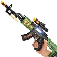 Pistolet clignotant AK47, jouet à piles, pistolet clignotant électrique, mitraillette pour garçons, pour enfants