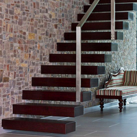 Escalier flottant en bois intérieur moderne personnalisé Vila Prima Industry