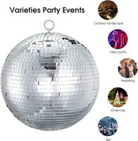 Grande boule disco de 20 pouces, boule disco suspendue, grandes boules miroir, pour clubs DJ, mariages, bars, événements festifs et décoration de scène