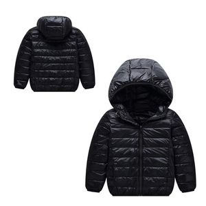 2021 nuova moda inverno bambini tinta unita manica lunga cappotti bambina giacca bolla cappotto imbottito Puffer bambini giacche - Product Image 4