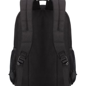 Custom Logo 26L <b>Black</b> Eco-Friendly Sports Laptop <b>Backpack</b> with Multi Compartments Waterproof Polyester and Laptop Sleeve - Product Image 4