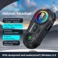 Système d'intercom sans fil Bluetooth professionnel pour moto Q26Pro, écouteurs de casque étanches IP56 avec fonction de mixage audio