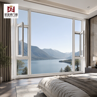 Ventanas de PVC JIANYIDE, Ventanas Abatibles de Doble Acristalamiento, Ventanas Insonorizadas para Viviendas, Ventanas de PVC de Estilo Europeo