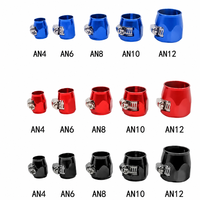 Collier de serrage en aluminium pour l'industrie générale, type barillet, coloré, AN4 AN6 AN8 AN10 AN12, fixation à vis norme ISO, OEM ODM personnalisé