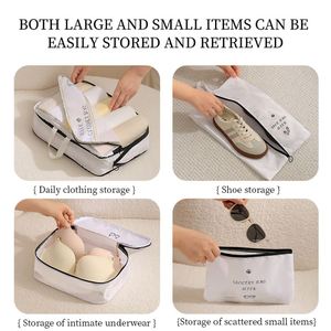 New Travel Organizer <b>Bag</b> Set <b>Compressible</b> Travel Packaging Set for Toiletry Storage Pouch, Luggage and Underwear - Product Image 5