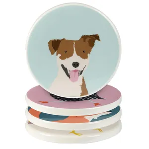 OEM carino animale personalizzato sottobicchieri in resina sottobicchieri sublimazione sottobicchiere in resina ceramica stampo irregolare stuoia tazza di agata