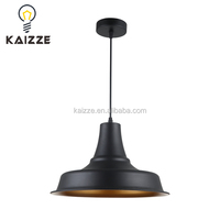 Lampe suspendue classique en fer de type industriel, colorée, douille E26/E27