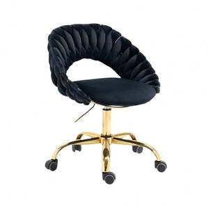 Modern Design <b>Velvet</b> Swivel Beauty <b>Chair</b> Hot-Selling Household Bedroom Dressing <b>Chair</b> With Metal Material for Foreign Trade - Product Image 5