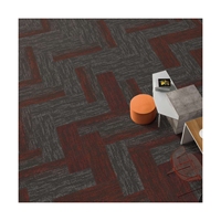 Dalles de moquette de bureau modernes et luxueuses 50x50cm, poils en nylon de haute qualité, design modulaire, antimicrobien, adapté aux animaux domestiques, usage commercial et domestique