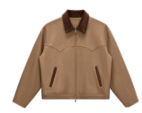 Veste de travail en velours côtelé avec imprimé vintage de groupe rock pour homme, impression DTG personnalisée Kornit, veste streetwear