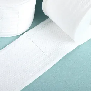 Factory Hot Sell Customized 100% Viscose Pearl Spunlace Nonwoven Fabric Rolls Hydrophobic Material Face Towel Wet Wipes