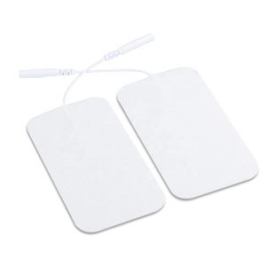 6*9cm grandes électrodes rectangulaires avec broche de 2.0mm soulagent les douleurs musculaires et articulaires unités de machine de physiothérapie adhésive TENS - Product Image 2