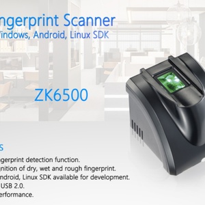 SDK Gratuito ZK6500, Escáner Biométrico, Lector de Huellas Dactilares para Terminal Android - Product Image 6
