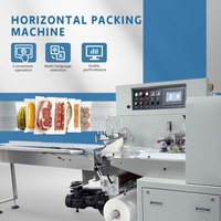 Machine d'emballage de coussins de haute qualité avec fonctions d'enveloppement numérique, d'étiquetage et de collage, thermoformage sous vide haute vitesse pour sacs alimentaires