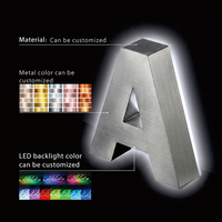 Lettres lumineuses 3D extérieures pour la publicité, enseignes lumineuses LED 3D personnalisées pour cafés et magasins