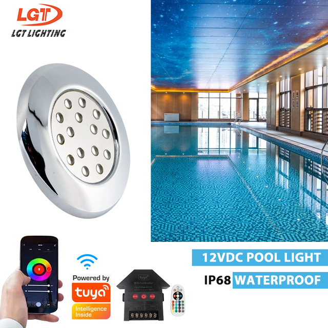Factory Direct Sale High Quality Ip68 Stainless Steel Underwater Pond Spa Fountain Garden Rgb Led Swimming Pool Light