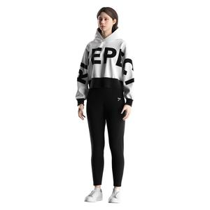 Ensembles de sweats à capuche courts pour femmes, parfaits pour créer des tenues décontractées, élégantes et confortables au quotidien - Product Image 4