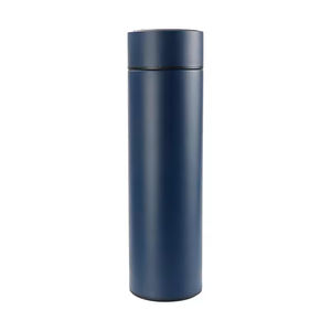 Bouteille d'eau intelligente isotherme en acier inoxydable de 500 ml, à double paroi, écologique, pour la gym, le camping et la mesure de la température - Product Image 4