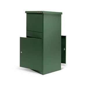 हरे धातु लॉकर मेलबॉक्स पार्सल ड्रॉप बॉक्स आउटडोर स्टेनलेस स्टील लेटरबॉक्स दरवाजे के ड्रॉप बॉक्स के माध्यम से - Product Image 2