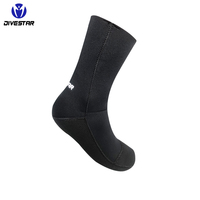 DIVESTAR Kaus Kaki Selam/Snorkeling Anti-Selip Berbahan Silikon 2MM/3MM/5MM dengan Titik Anti-Selip dari Neoprena