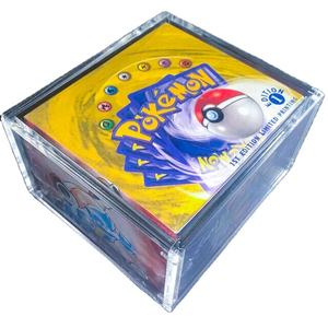 Boîte de protection transparente pour boîte de <span class=keywords><strong>booster</strong></span> de la 1ère édition de Pokémon, boîte de protection transparente pour cartes TCG, boîte de présentation en acrylique - Product Image 3