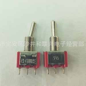 <b>Toggle</b> Switch MTS202 2A 250V SPST On Off Screw Terminal 19mm Plastic IP40 - Product Image 2
