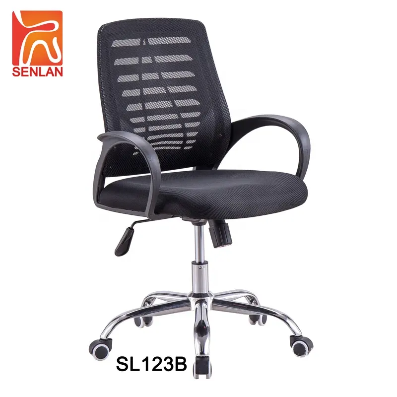 Moderno design ergonomico personale fornitore personalizzato nero posteriore della maglia sedia da ufficio