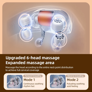 OEM ODM 2025 Gran oferta Shiatsu eléctrico Relajante de cuello y hombros Masaje cervical Masajeador de cuello y hombros con calefacción - Product Image 4
