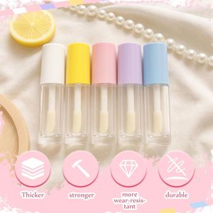 Customizable 2.5ml <b>Mini</b> Lip Gloss Wand Tube Screw Cap Key Chain Unique Big Applicator Plastic Material Mascara Eye Cream Blush - Product Image 4
