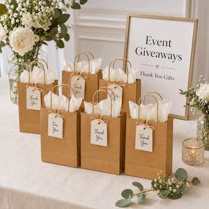 OEM Custom Printed Kraft Paper <b>Bags</b> With Twisted Handles <b>Personalized</b> Logo Packaging <b>Bags</b> - Product Image 1