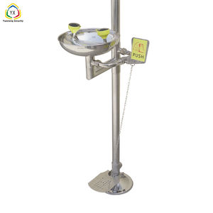 Station de sécurité avec station de lavage des yeux, <span class=keywords><strong>douche</strong></span> d'urgence en acier inoxydable, lavage des yeux de haute qualité, <span class=keywords><strong>douche</strong></span> de sécurité avec pédale - Product Image 4