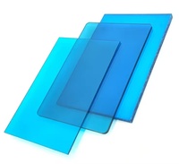 Feuille d'acrylique coulée transparente teintée multicolore, panneau PMMA transparent vibrant pour signalétique et décoration