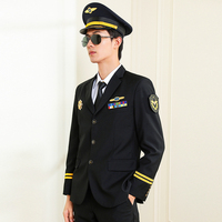 Costumes uniformes d'aviateur de veste de pilote d'hôtesse de l'air pour les travailleurs de ligne