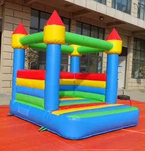 I bambini della casa di rimbalzo commerciale giocano il ponticello gonfiabile di colore bloccato Soft Play Set Up bambini divertimento Moonwalk intrattenimento all'aperto